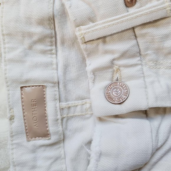 Mother The Looker Jeans in Cream for a Day Size 25 - Picture 8 of 11